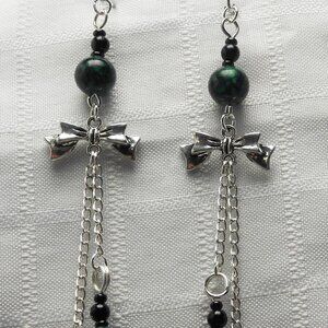 No2 Handmade earrings with Tibetan silver hooks